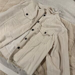 POL Cream Corduroy Jacket